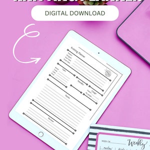 Printable Knitting Project Planner - PDF Download for Organizing Your Knitting Projects