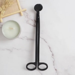 Candle Accessory Candle Wick Trimmer Candle Wick Dipper Scissors  Candle Snuffer Storage Tray Candle Care Kit Gift| Gold
