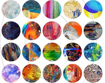 May include: A collection of 36 colorful abstract circles with various textures and patterns. The circles are arranged in a spiral pattern, creating a visually appealing and dynamic design.