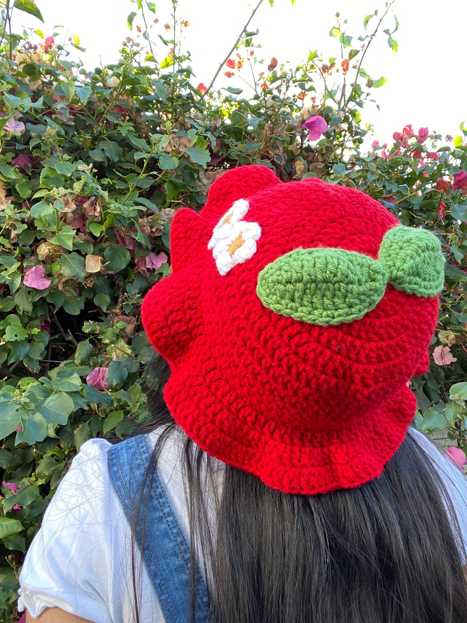 Strawberry crochet bucket hat Etsy