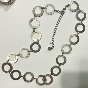 Circle Vintage Silver Belt - Etsy display picture 3