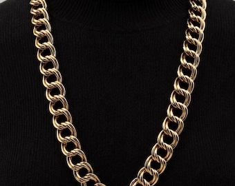 Vintage Givenchy Gold Metal Chain Link Necklace - Etsy