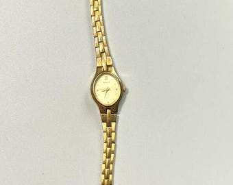 Vintage Pulsar Wrist Watch | Gold Tone Women's Watch Non Running | Minimalist Dress Watch Japan Movt | Fashion Retro Jewelry
