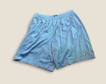 Vintage Y2K Champion Athletic Shorts Hellblau