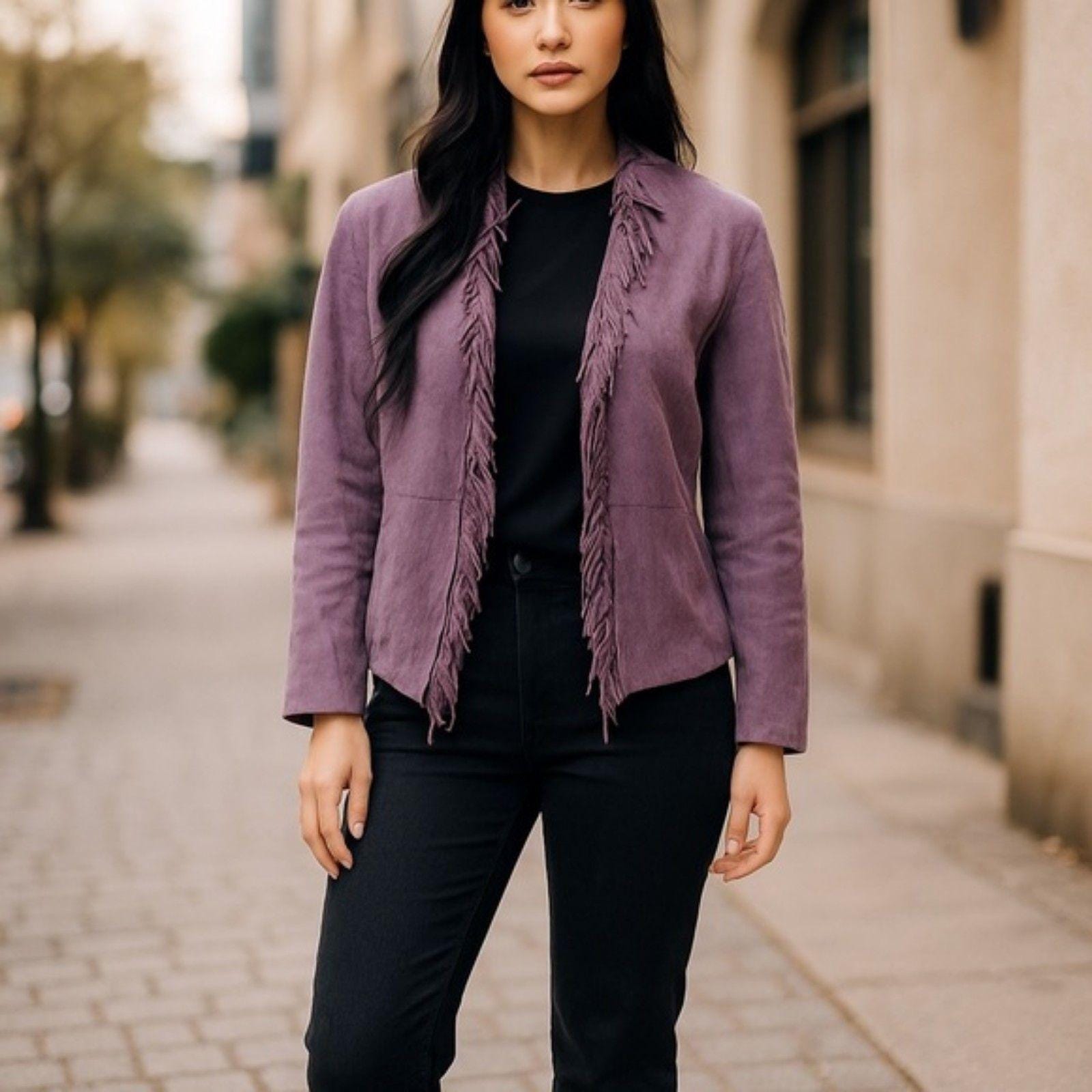 90s Suede Jacket - Etsy