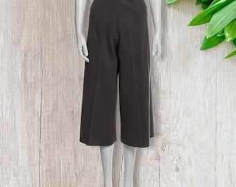 Sonia Rykiel Wide Leg Cropped Pants vintage des années 80, gris
