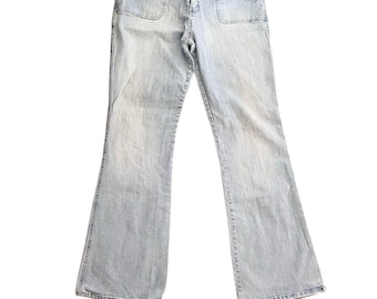 Jean évasé extensible VTG Y2K SO, délavage clair 11