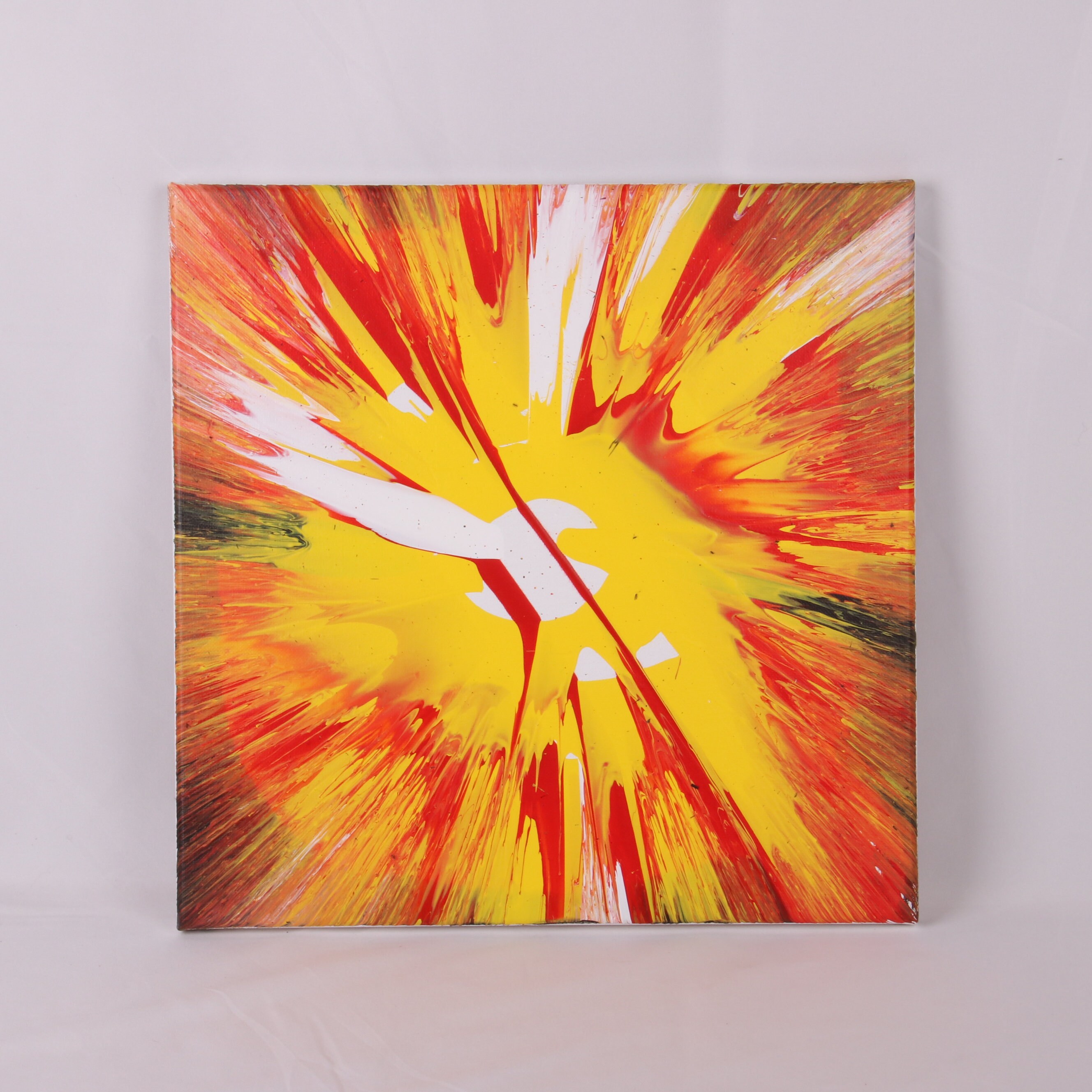 Drill Spin Art Abstract Painting 14x14 Etsy