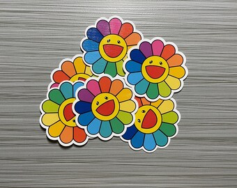 Rainbow Flower Sticker