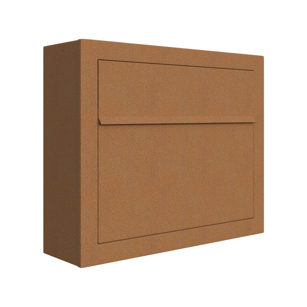 ELEGANCE by Bravios - Modern Wall-mounted Rust Mailbox - Etsy