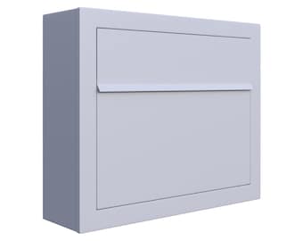 ELEGANCE by Bravios - Modern wall-mounted white mailbox