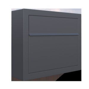 ELEGANCE by Bravios - Modern wall-mounted anthracite mailbox