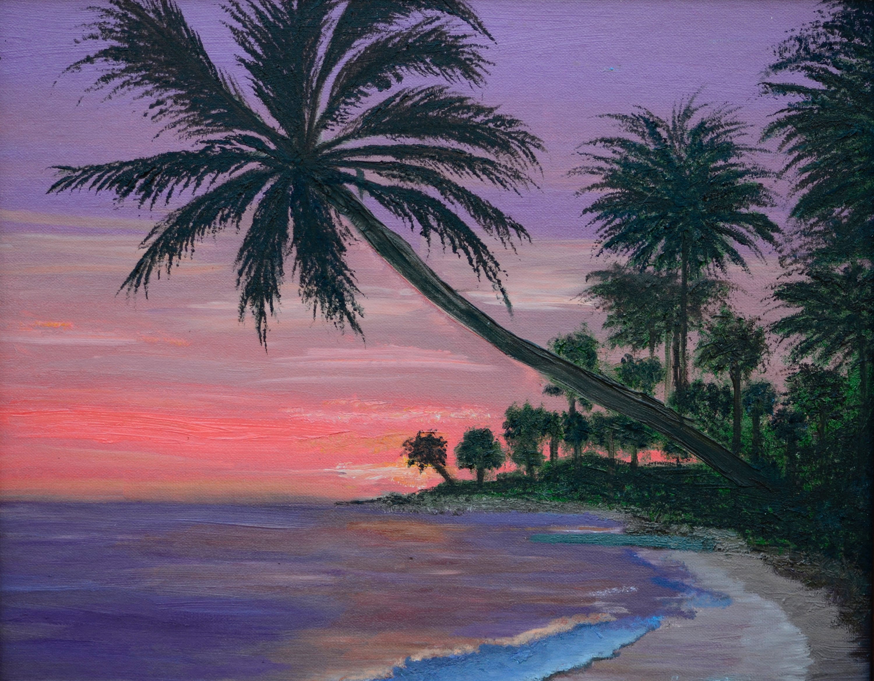 Tahiti Giclée Canvas From Original Oil Painting Etsy