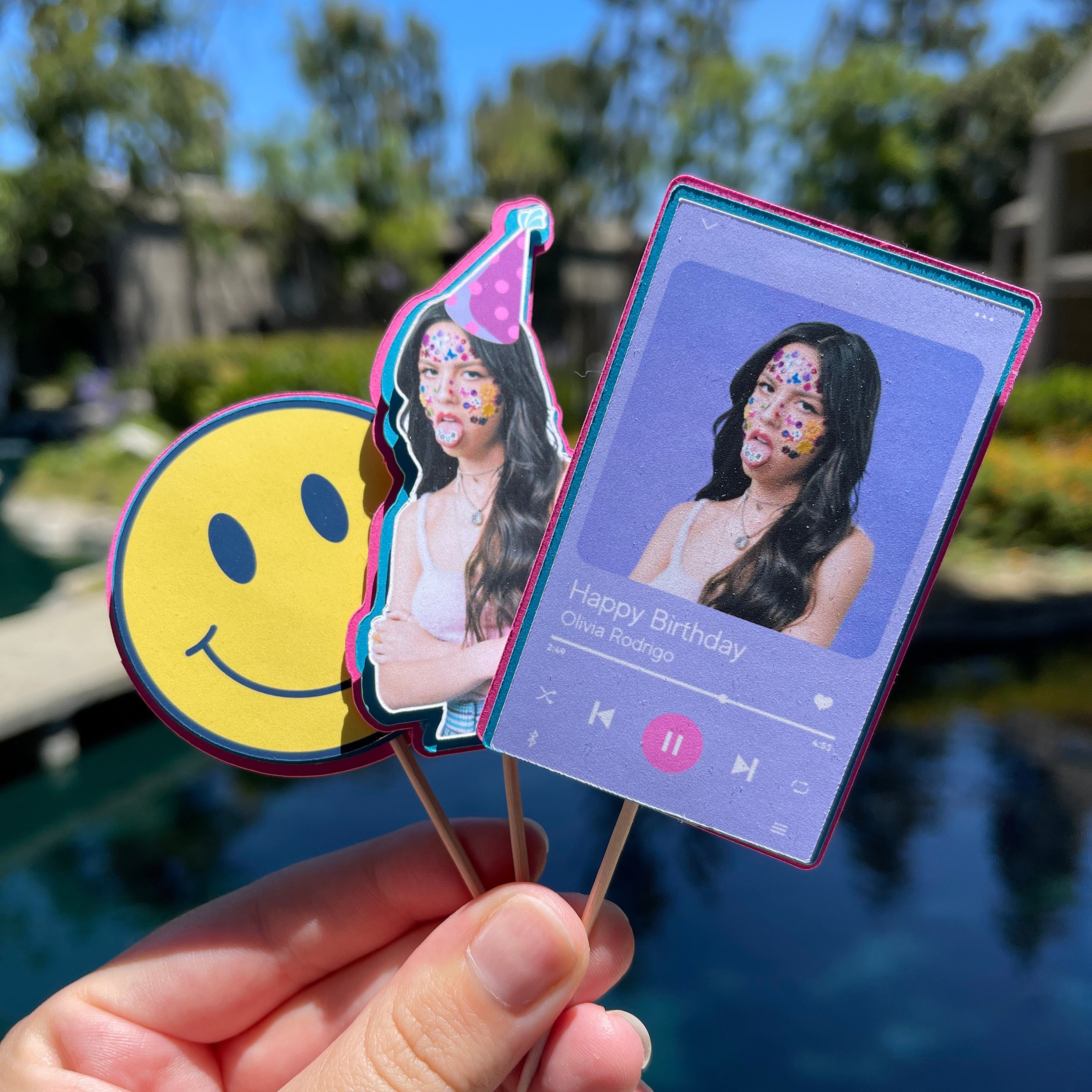 17 pièces Olivia Rodrigo Cupcake Topper de fête à thème Etsy