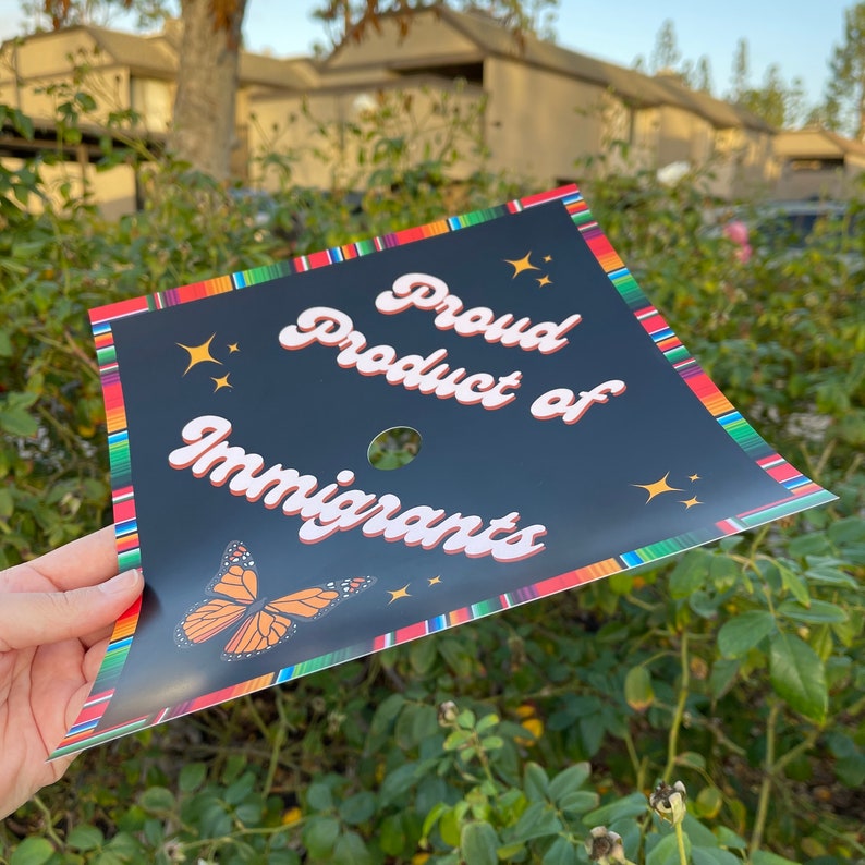 Proud Product of Immigrants Graduation Cap Topper First Etsy
