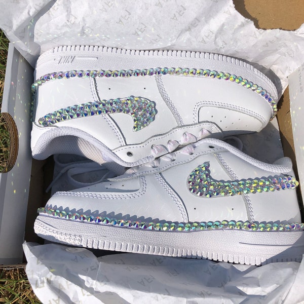 Little Princess Rhinestone Nike Force 1’s