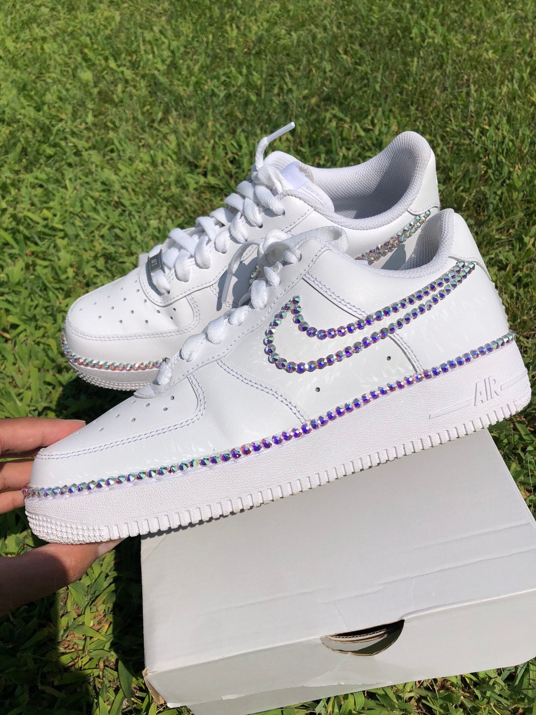 rhinestone air force 1