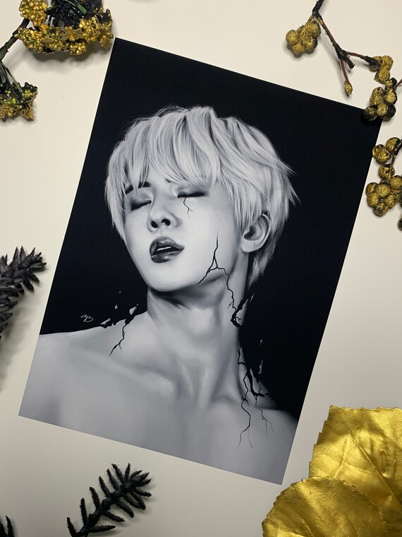 Bts Jin Male Sketch Drawings Work Sketches Drawing Portrait Draw | Hot Sex  Picture