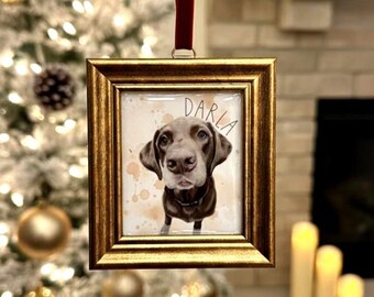 Custom Pet Ornament – Personalized Ornament, Christmas Gift, Christmas Tree Keepsake, Pet Ornament, Ornament 2025, Dog