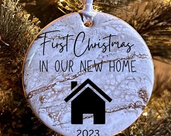 New Home Christmas Ornament: First Home, Closing Gift, 2025