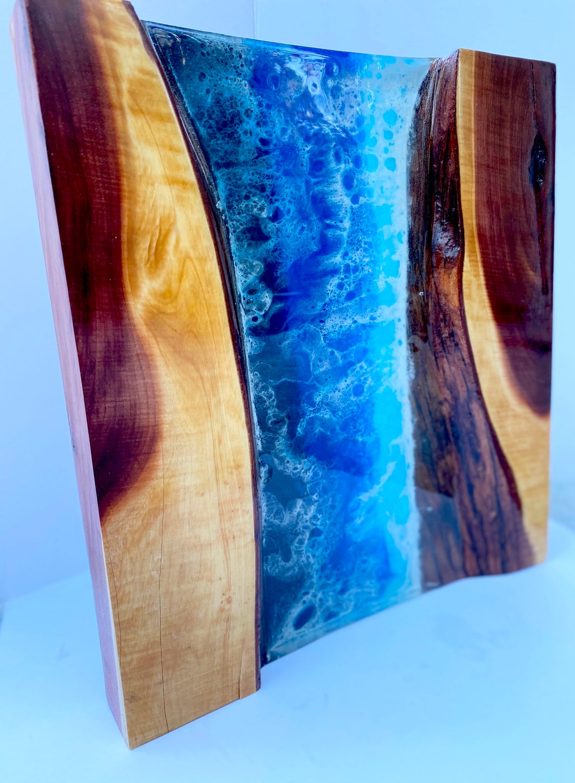 Live Edge Wall Art Epoxy River Art Ocean Art Handmade Etsy