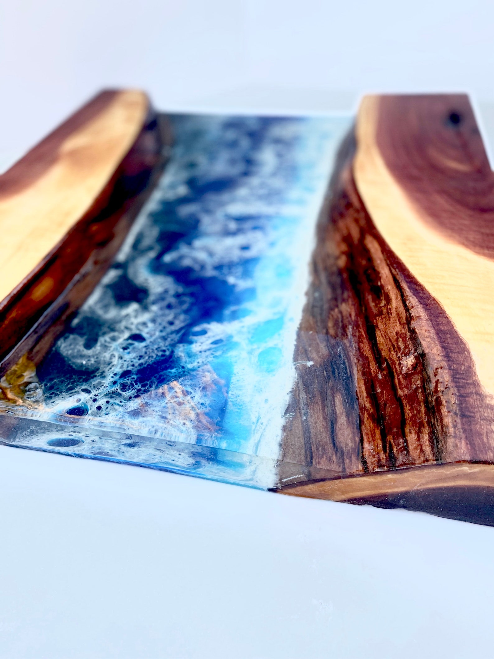 Live Edge Wall Art Epoxy River Art Ocean Art Handmade Etsy