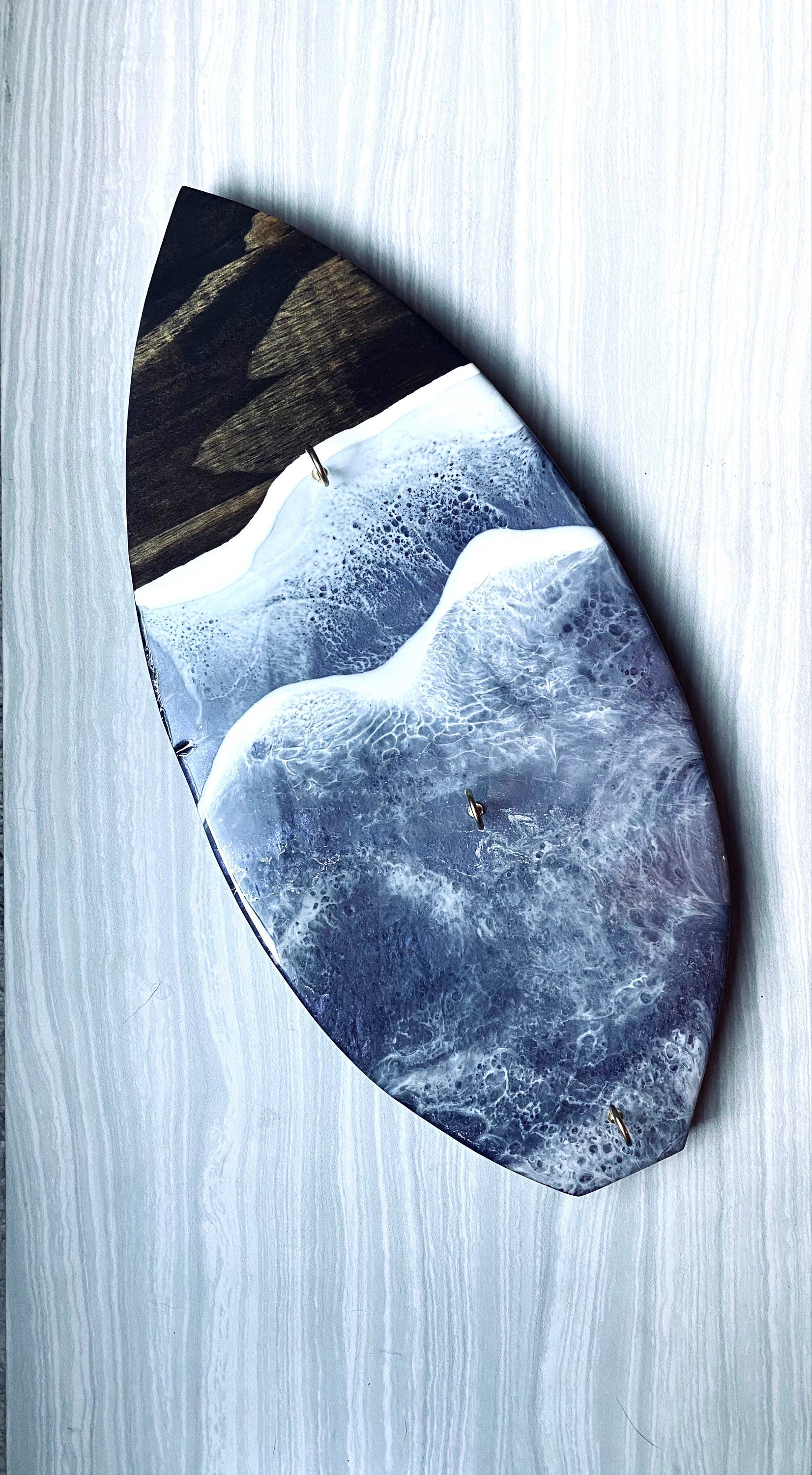 Epoxy Art Wall Art Key Holder Home Decor Resin Etsy