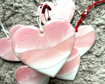 Epoxy Heart Beach Ornament: Destin Florida Sand, 3.5 inch