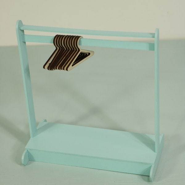 1:6 Scala Bambola Abbigliamento Rack / 1/6 Scala Bambola Mobili / Blythe Hanging Rack / Doll Furniture