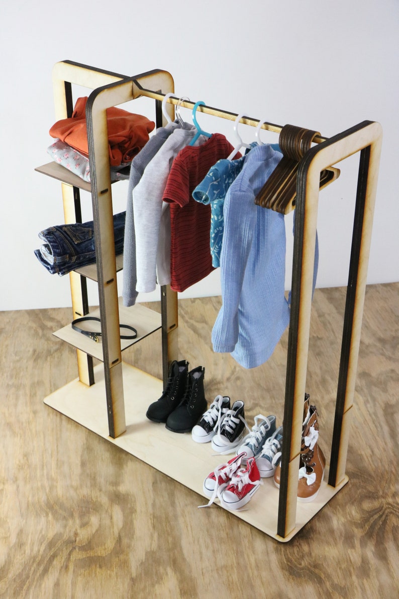 Tall Smart Doll Clothing Rack DIY Kit NOT Assembled 1/3 Etsy
