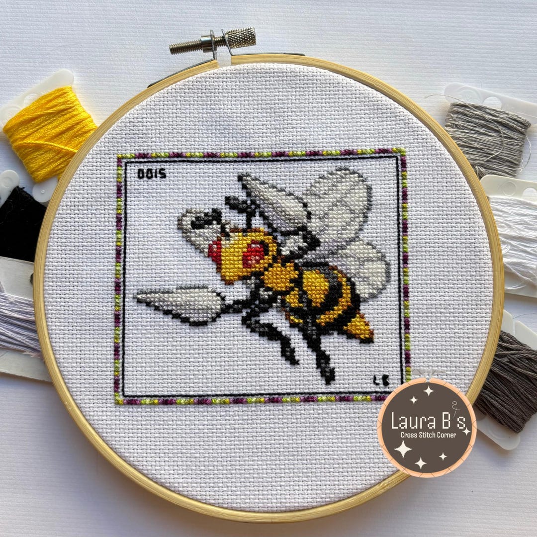 Beedrill Cross Stitch Pattern, Beedrill Digital Pattern, Video Game ...