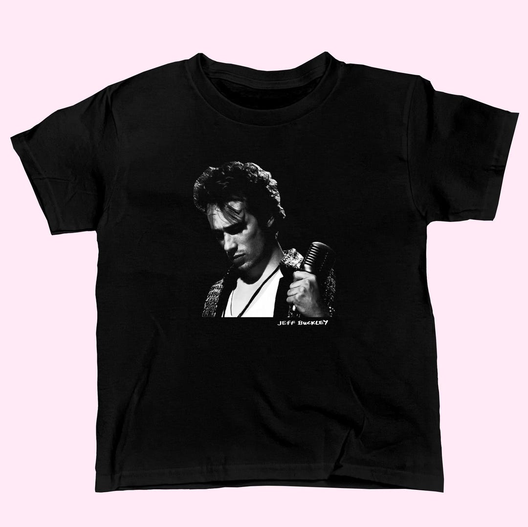 Jeff Buckley Baby Tee, Cute Graphic Tees, Jeff Buckley Grace graphic tee, Band shirts, Gifts for her, Y2K, 2000s Tee