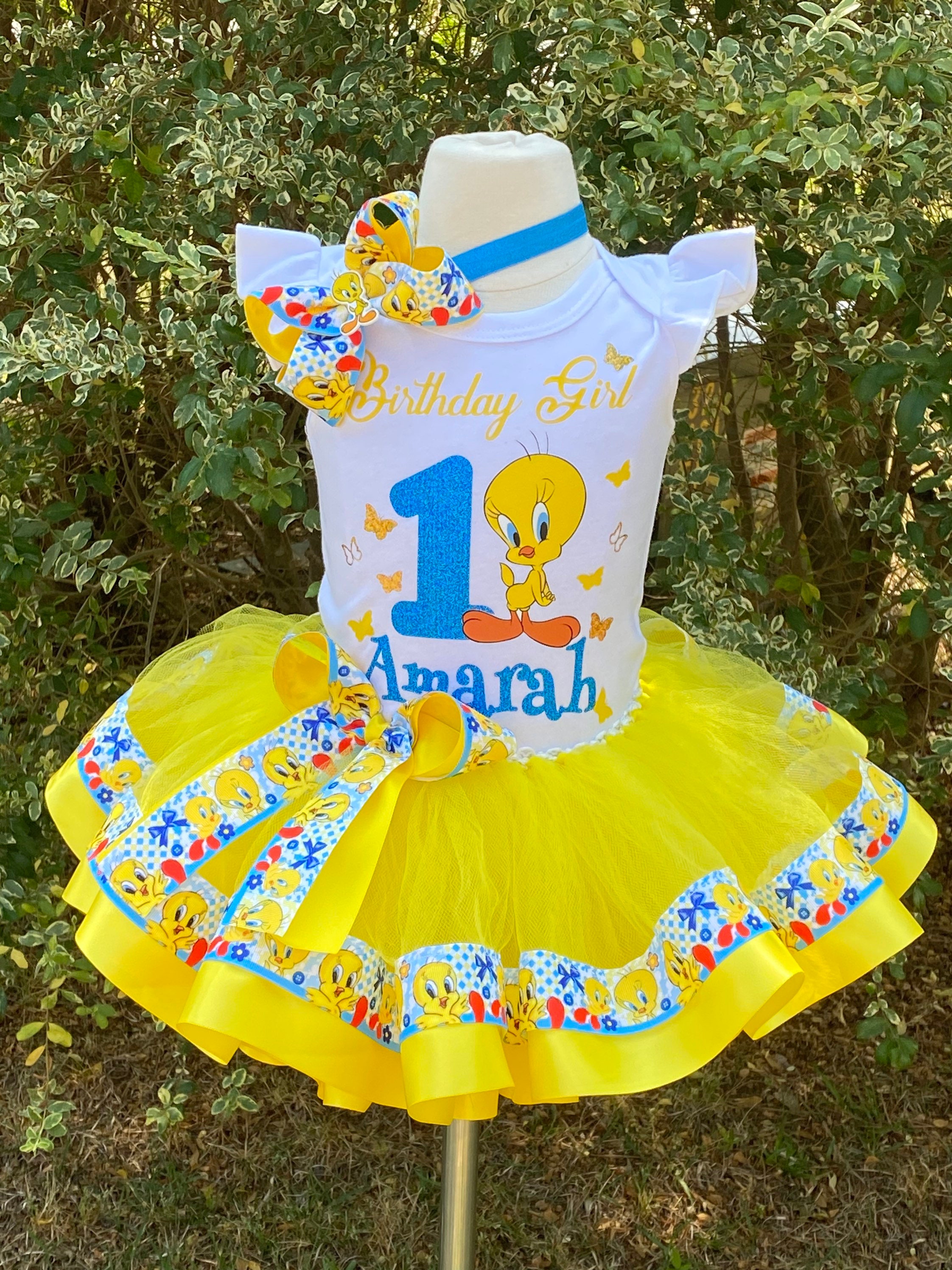 Tweety bird birthday outfit Clearance
