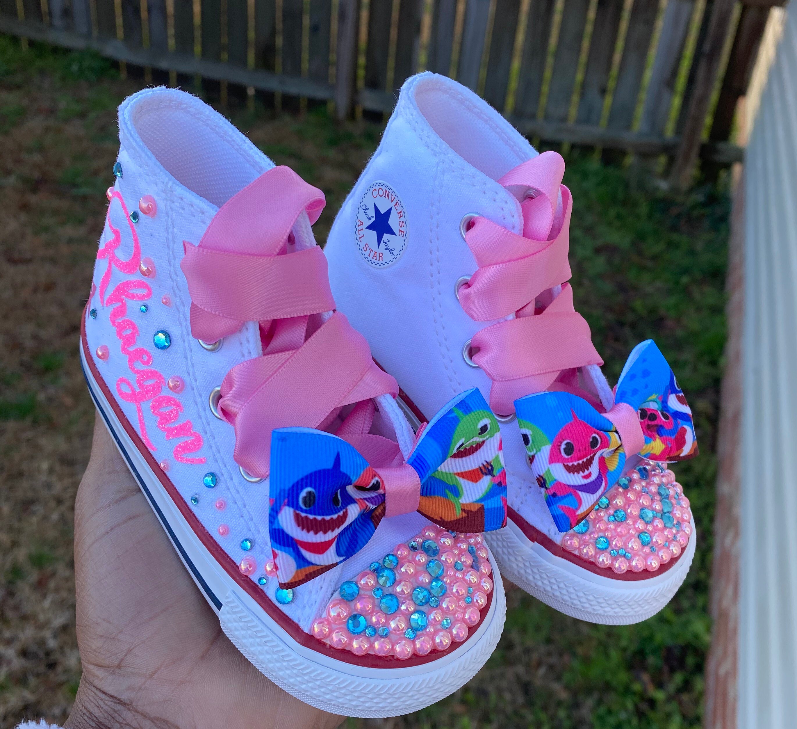 Kids shark converse Clearance