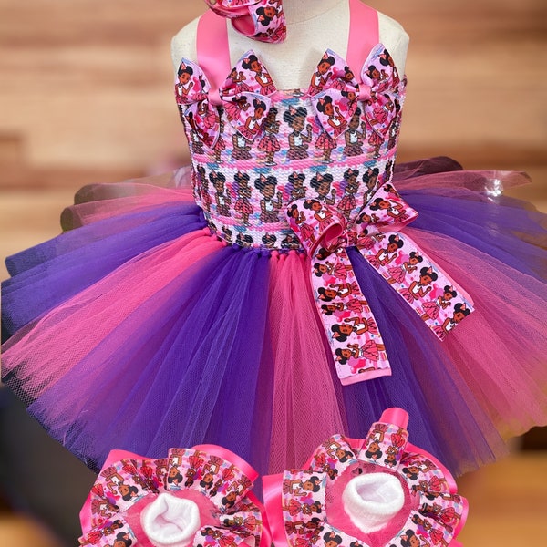 Ready to ship. Gracie tutu dress with matching headband and socks