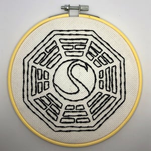 LOST: dharma initiative logo embroidery