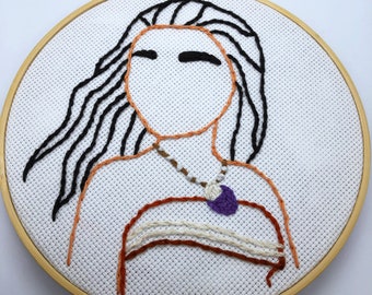 Disney Princess moana maui embroidery