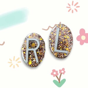 Oval X-ray Markers- Gold/Black
