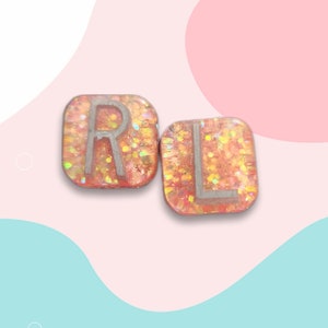 Square X-ray Markers- Peach