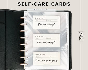Note to Self Planner Card / Journaling Card / Pocket Card