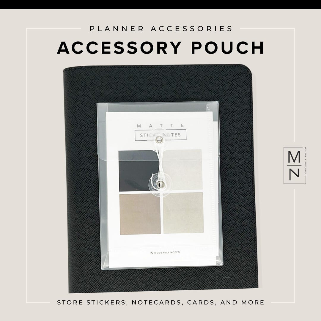 Clear Pouch to Store Stickers, Planner Cards, Task Cards - 4.25