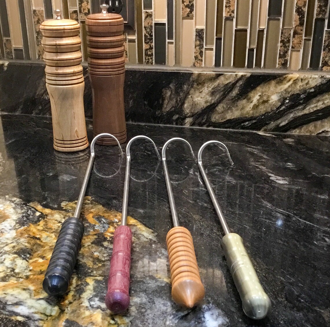 BBQ Meat Flipper Pigtail Tool 10 Inch Grilling Tool Etsy