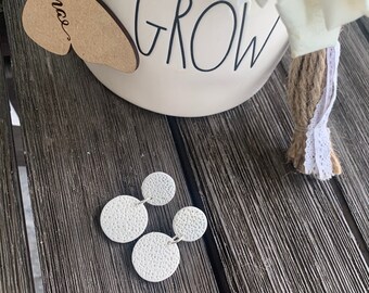 Sand Dollar Collection - Double White Small and large circle