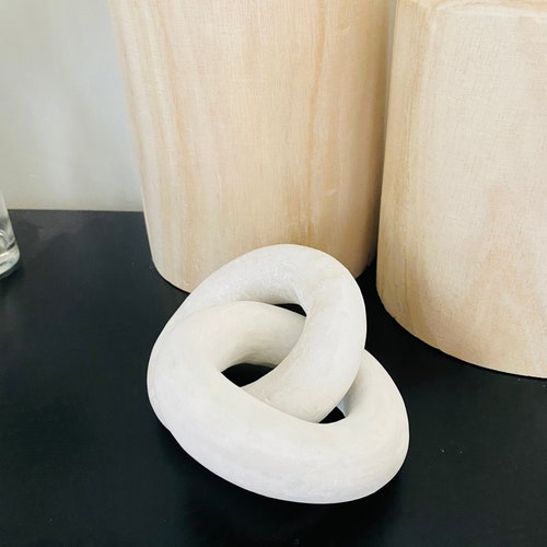 Studio Mcgee Inspired Clay Knot Decorative Figurine Etsy