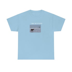 Puedo ser una camisa estúpida / Camiseta divertida / Regalo meme Light Blue
