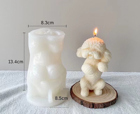 Large Dog Silicone Mold Candle Making Mould DIY Soy Wax Resin Molds