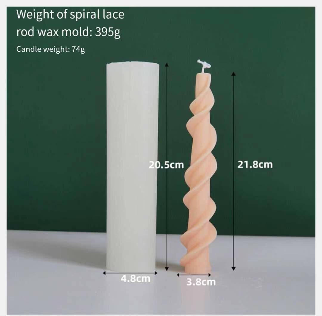 Spiral Candle MoldSilicone Candle Mold.Long Candle Etsy