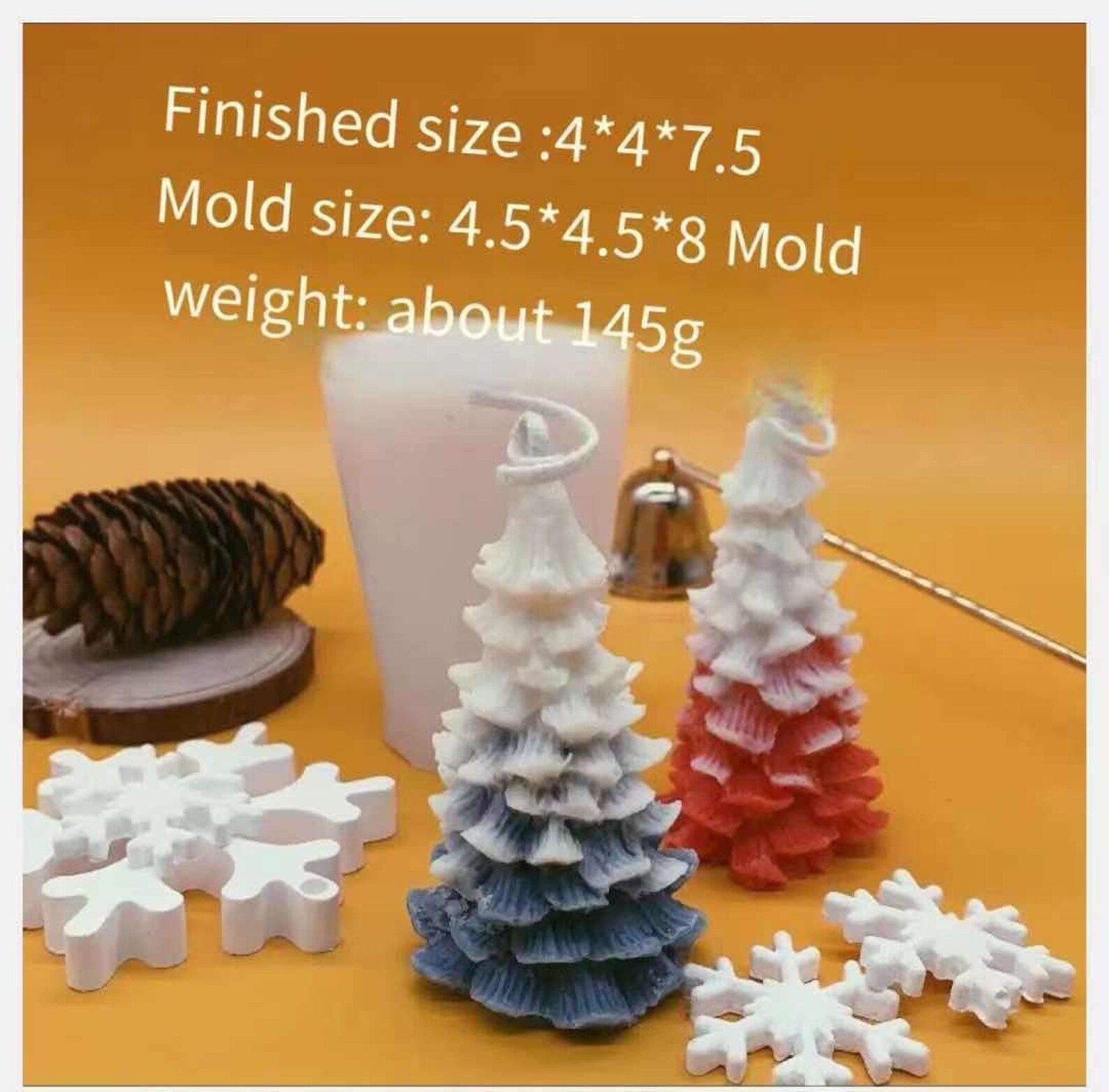 Christmas Tree Candle Mold Silicone Candle Mold Candle Mold Etsy