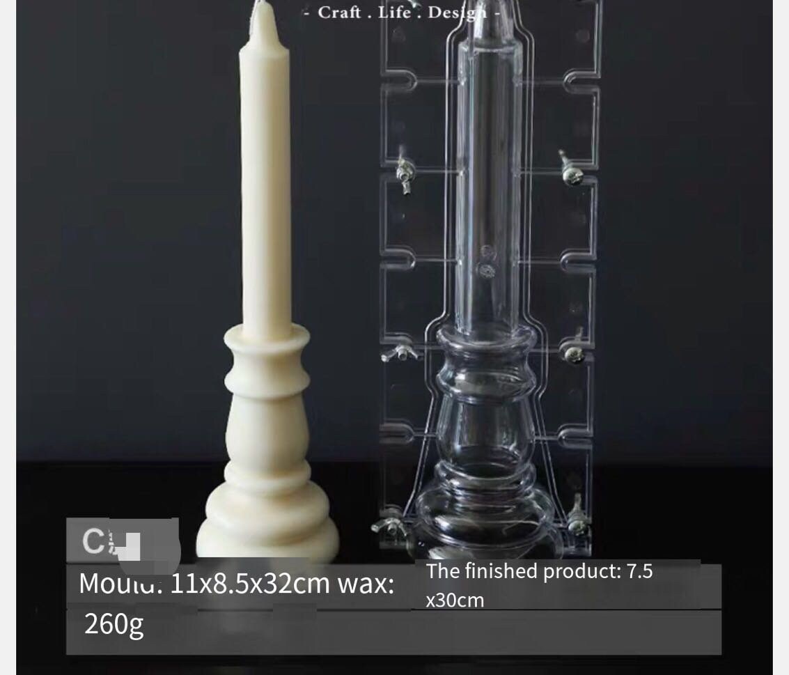 Long Candle MoldMould MakingGearshaped Pointed Candle Etsy