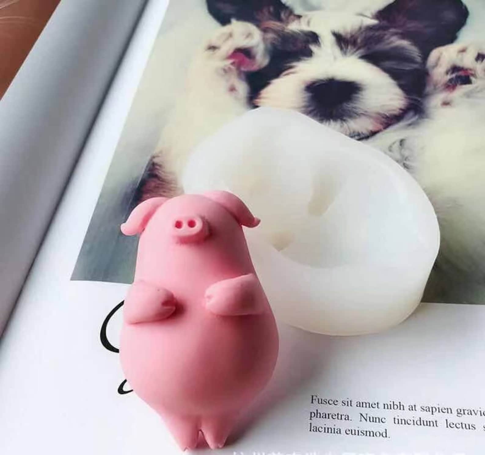 Pig Silicone Mouldfood Safe Moldcandle Molds for Soy Etsy